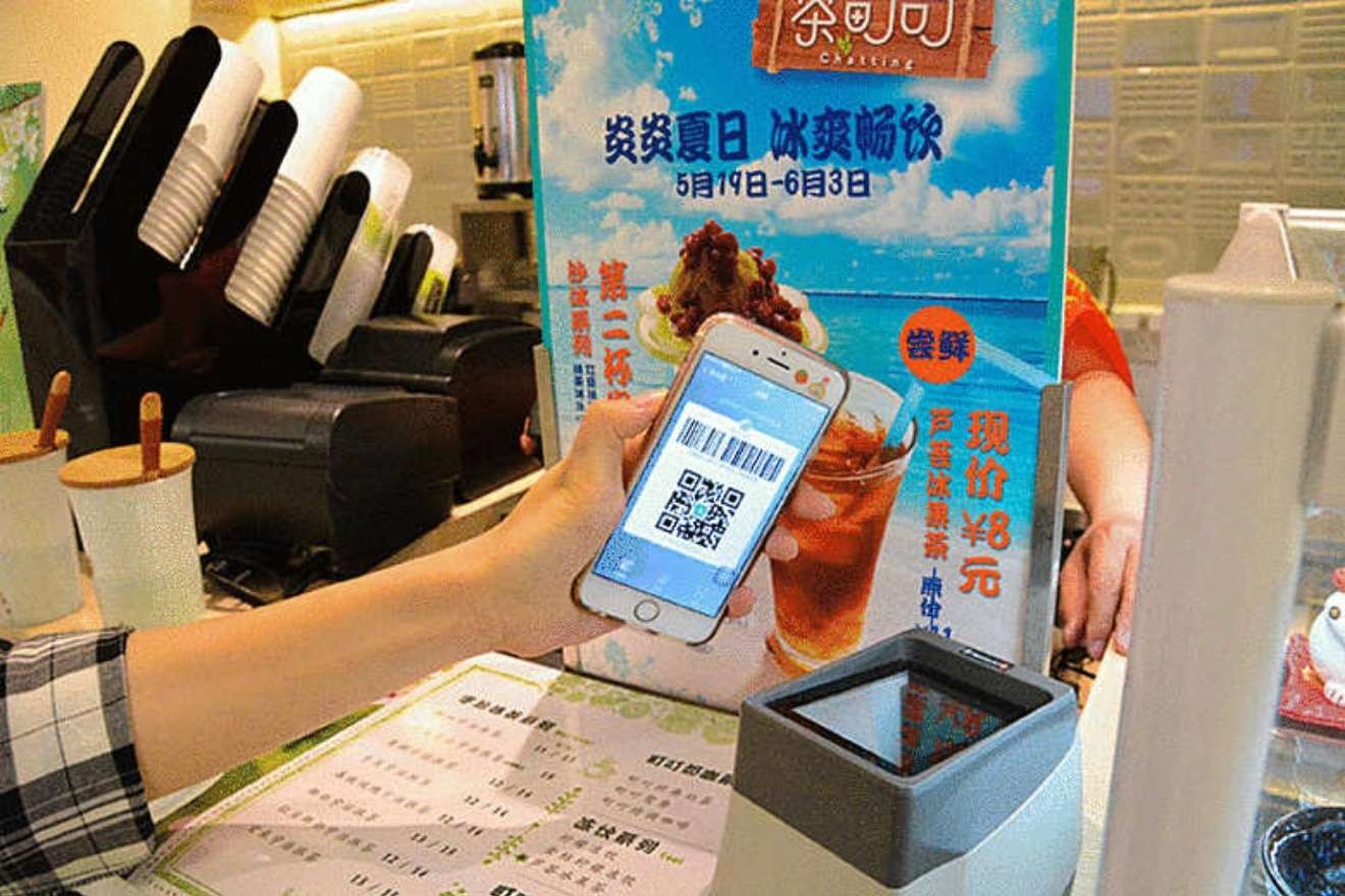 アリペイの支払いに対応する飲料品店