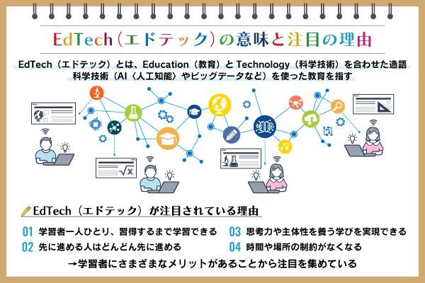 EdTech（エドテック）とは？意味や具体例、注目される理由を紹介