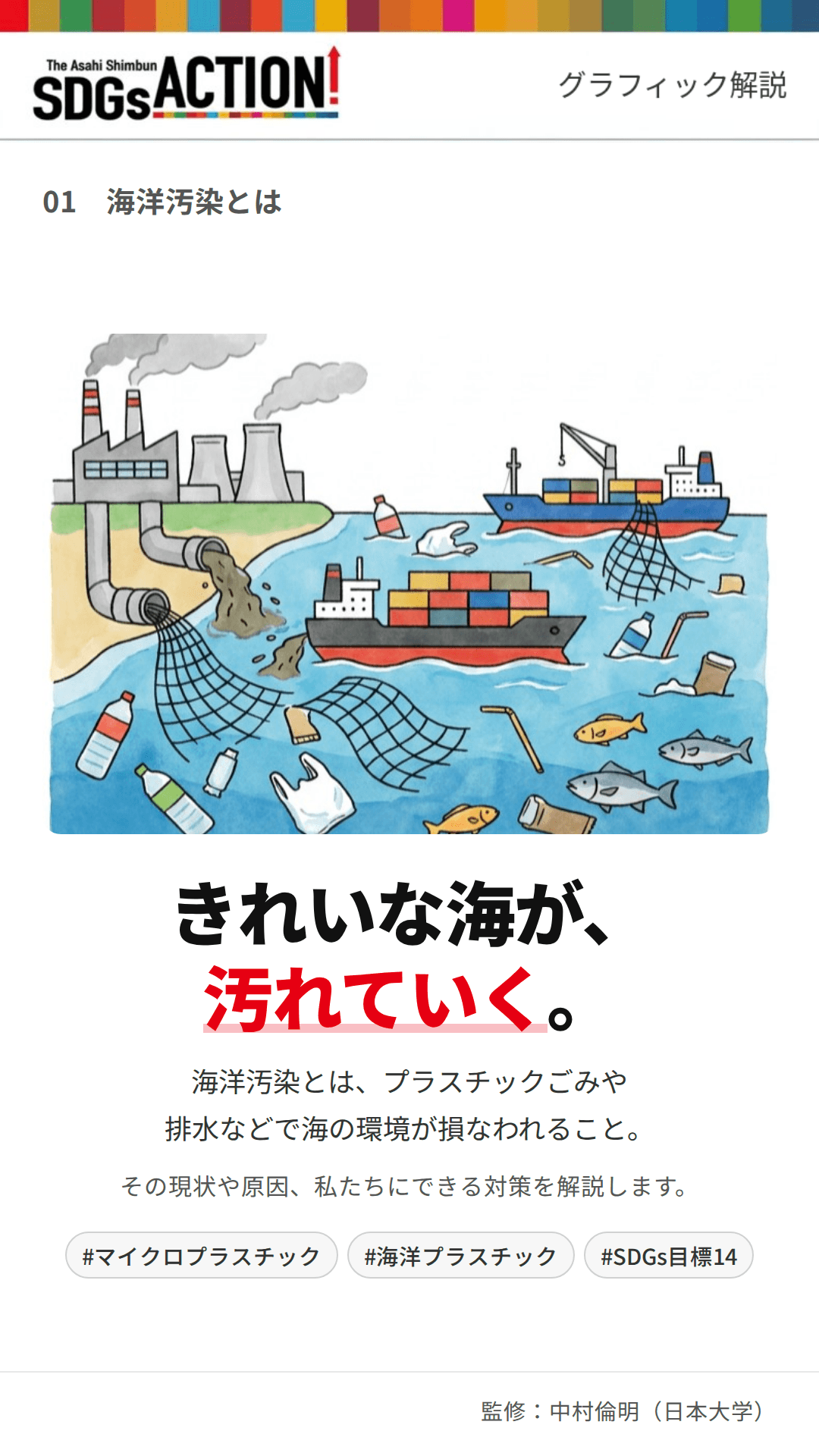 グラフィック解説】海洋汚染：朝日新聞SDGs ACTION!